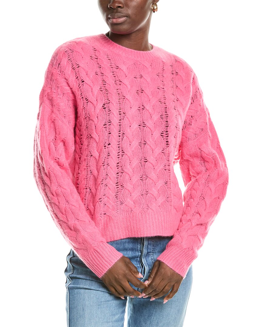 Naadam Lofty Cable Crewneck Cashmere Sweater