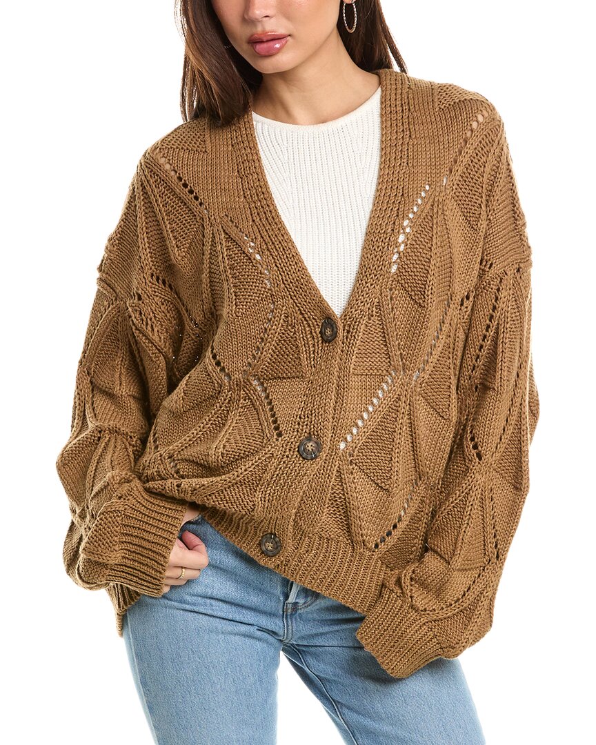 Maronie Pointelle Cardigan