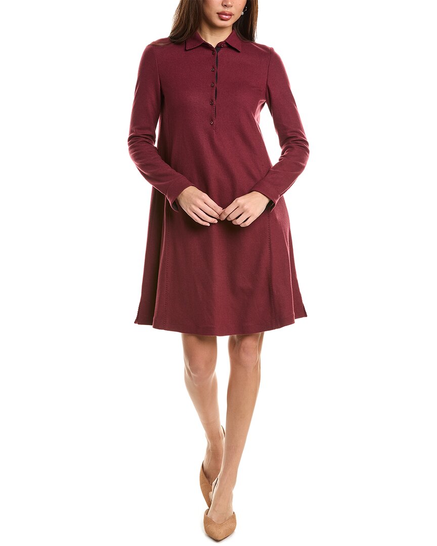 Loro Piana Silk-Trim Cashmere Shirtdress