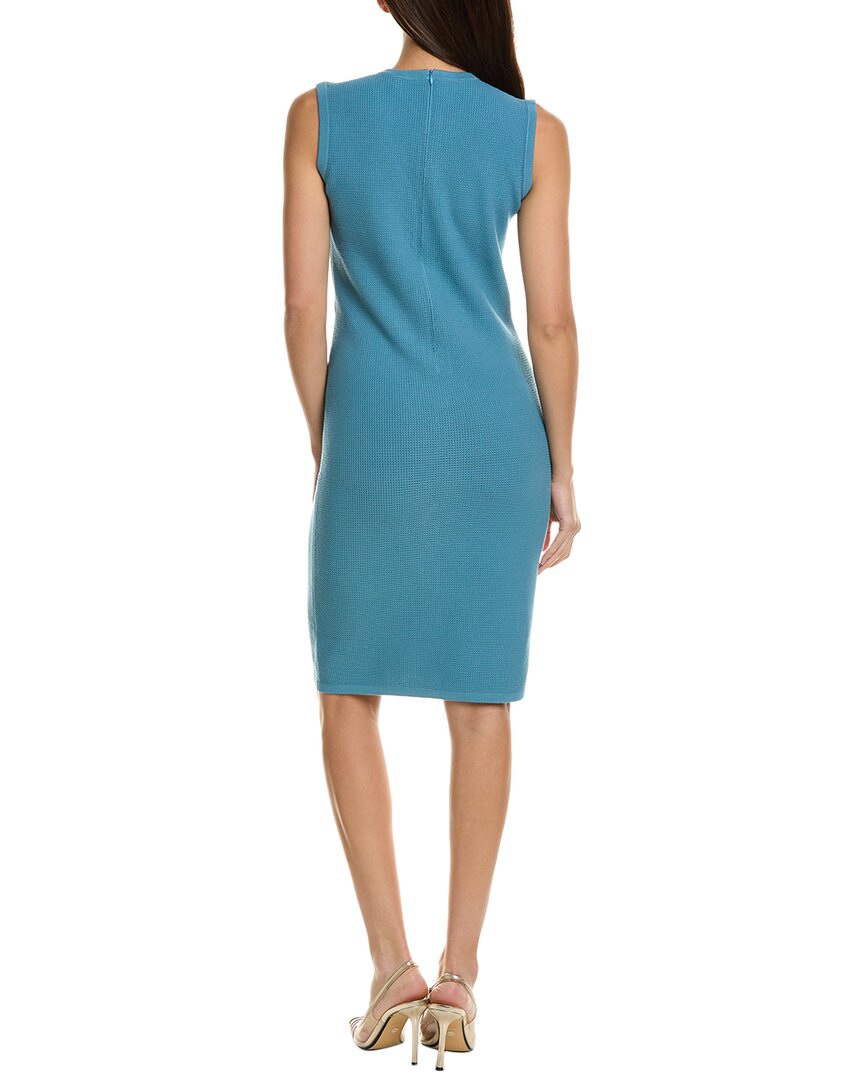 St. John Melange Stretch Pique Knit Mini Dress