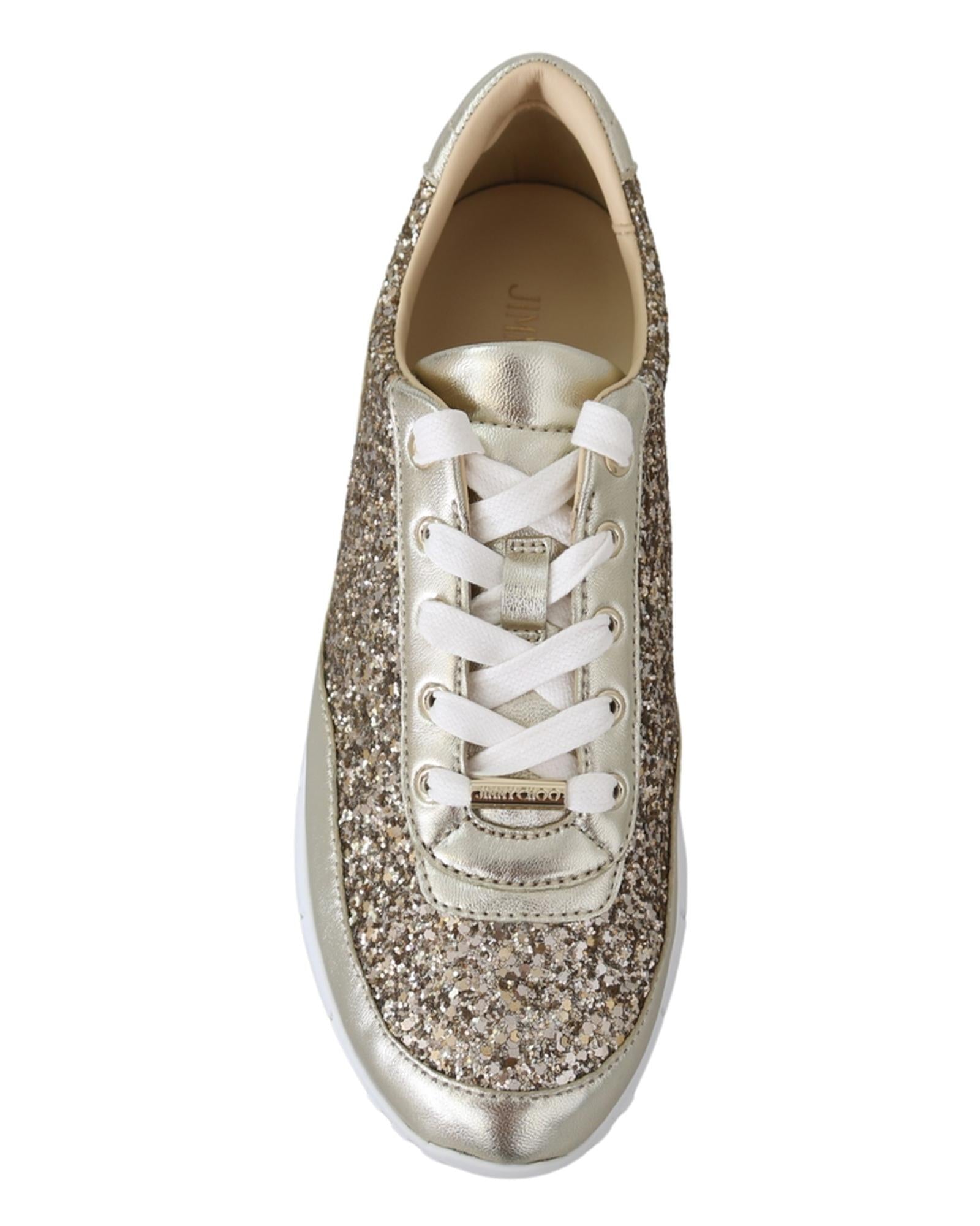 Jimmy Choo  Diamond Glitter Sneakers