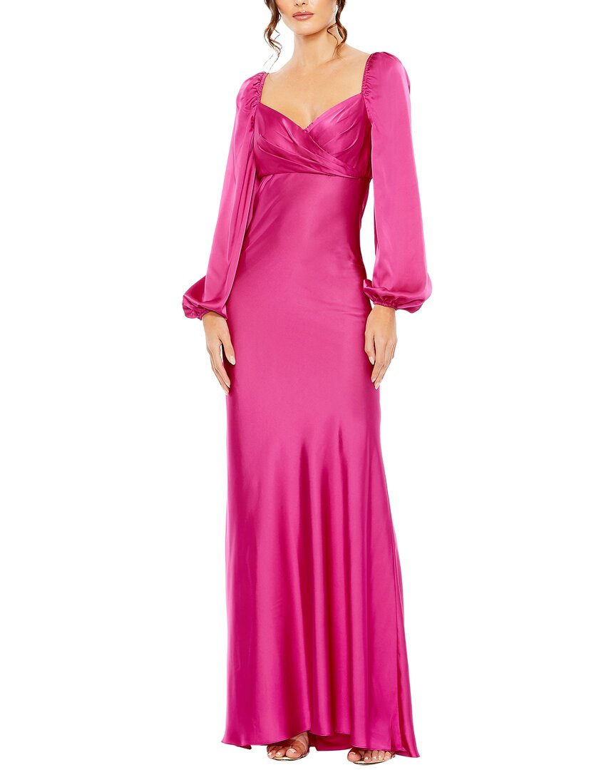 Mac Duggal Sweetheart Neckline Puff Sleeve Gown