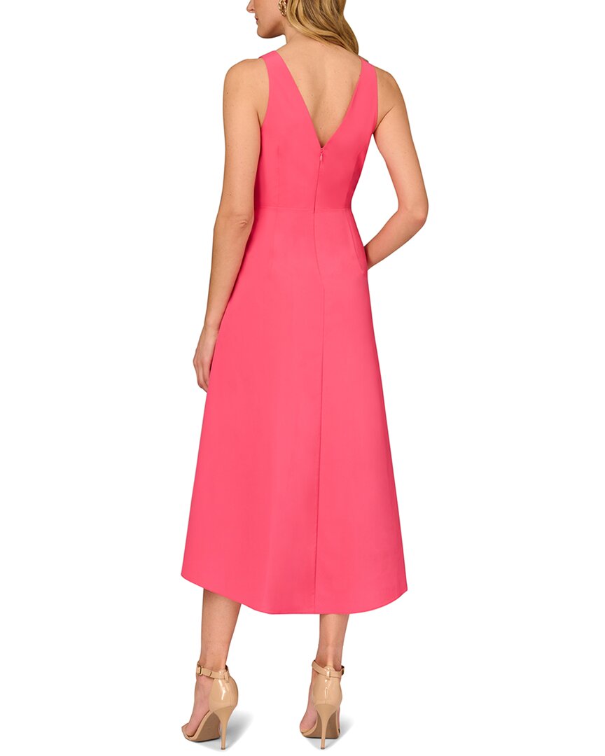 Aidan Mattox Stretch Taffeta Midi Dress