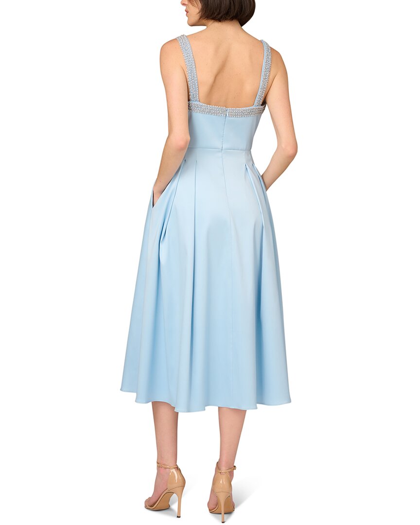 Aidan Mattox Stretch Mikado Midi Dress