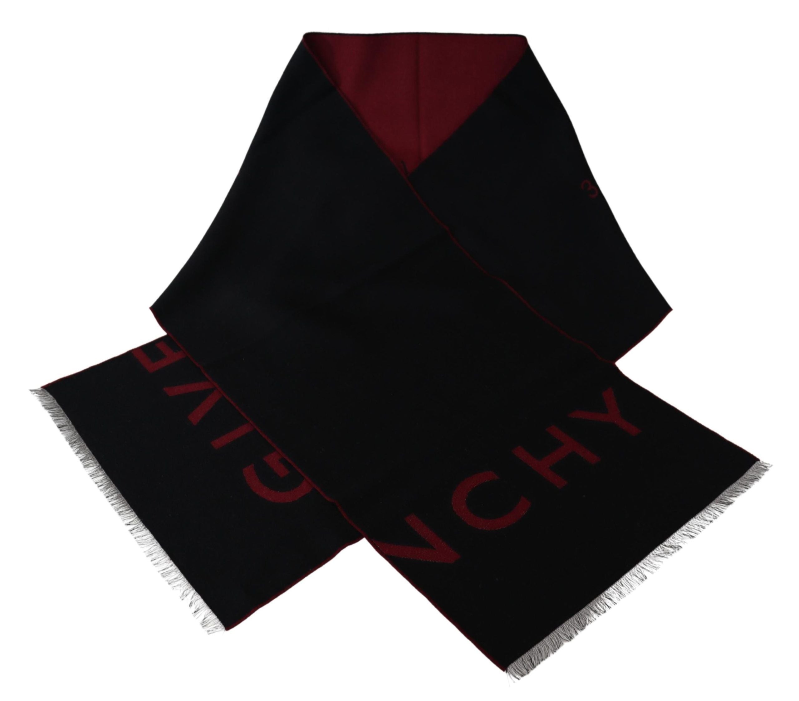 Givenchy Elegant Unisex Wool Silk Blend Men's Scarf