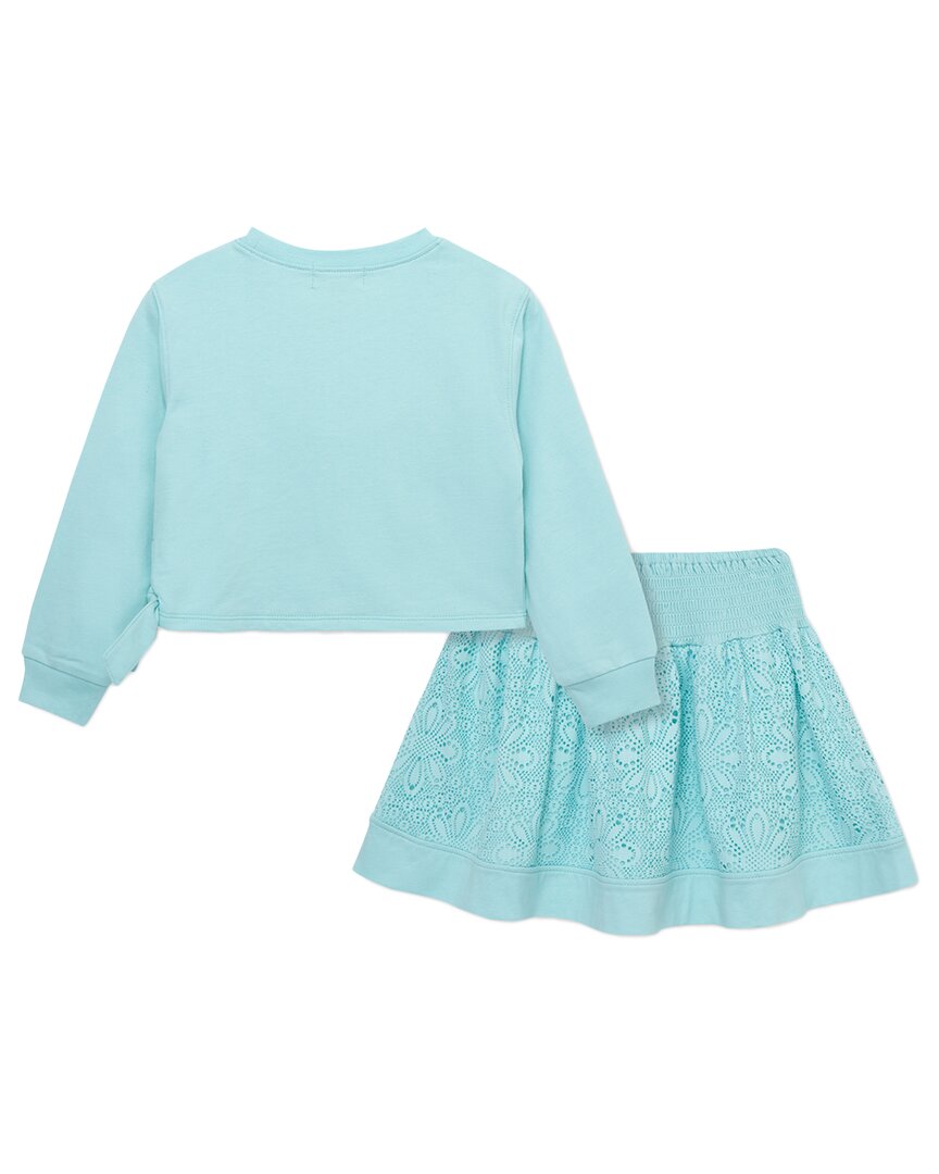 Peek Kids Lace Flower Skirt Set