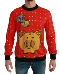 Dolce & Gabbana Gorgeous  Crystal Pig Sweater6