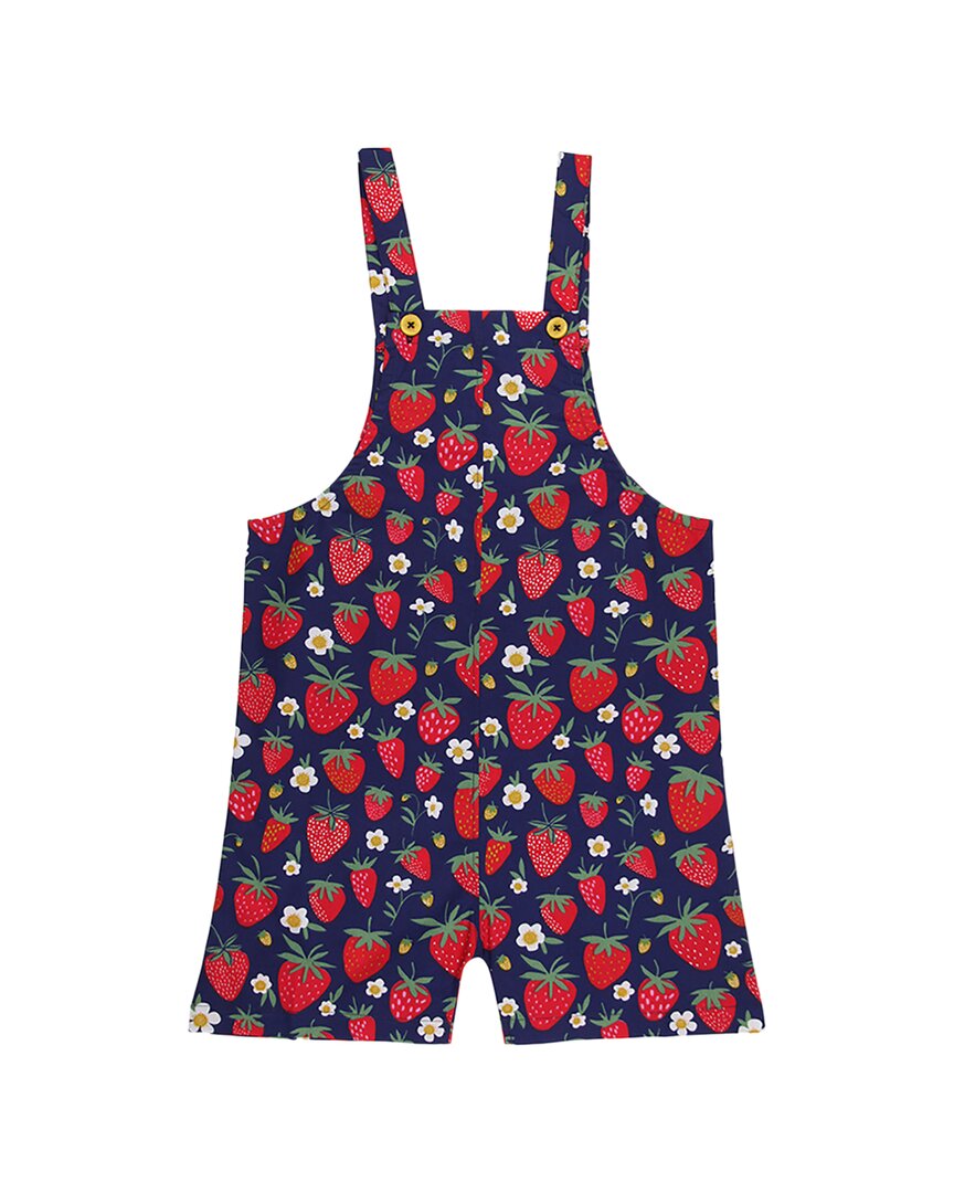 Lilly And Sid Woven Strawberry Playsuit