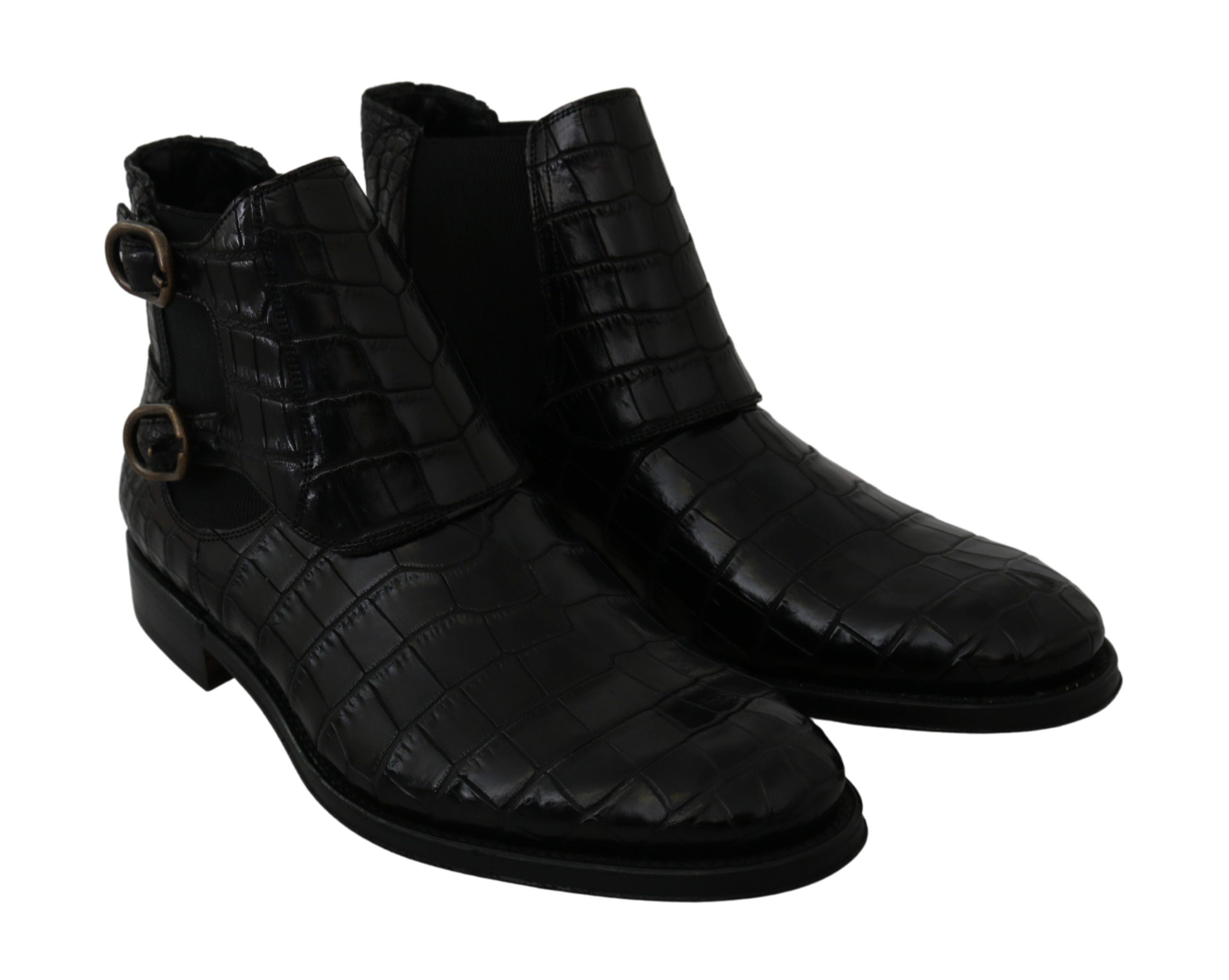 Dolce & Gabbana Gorgeous  Crocodile Leather Derby Boots