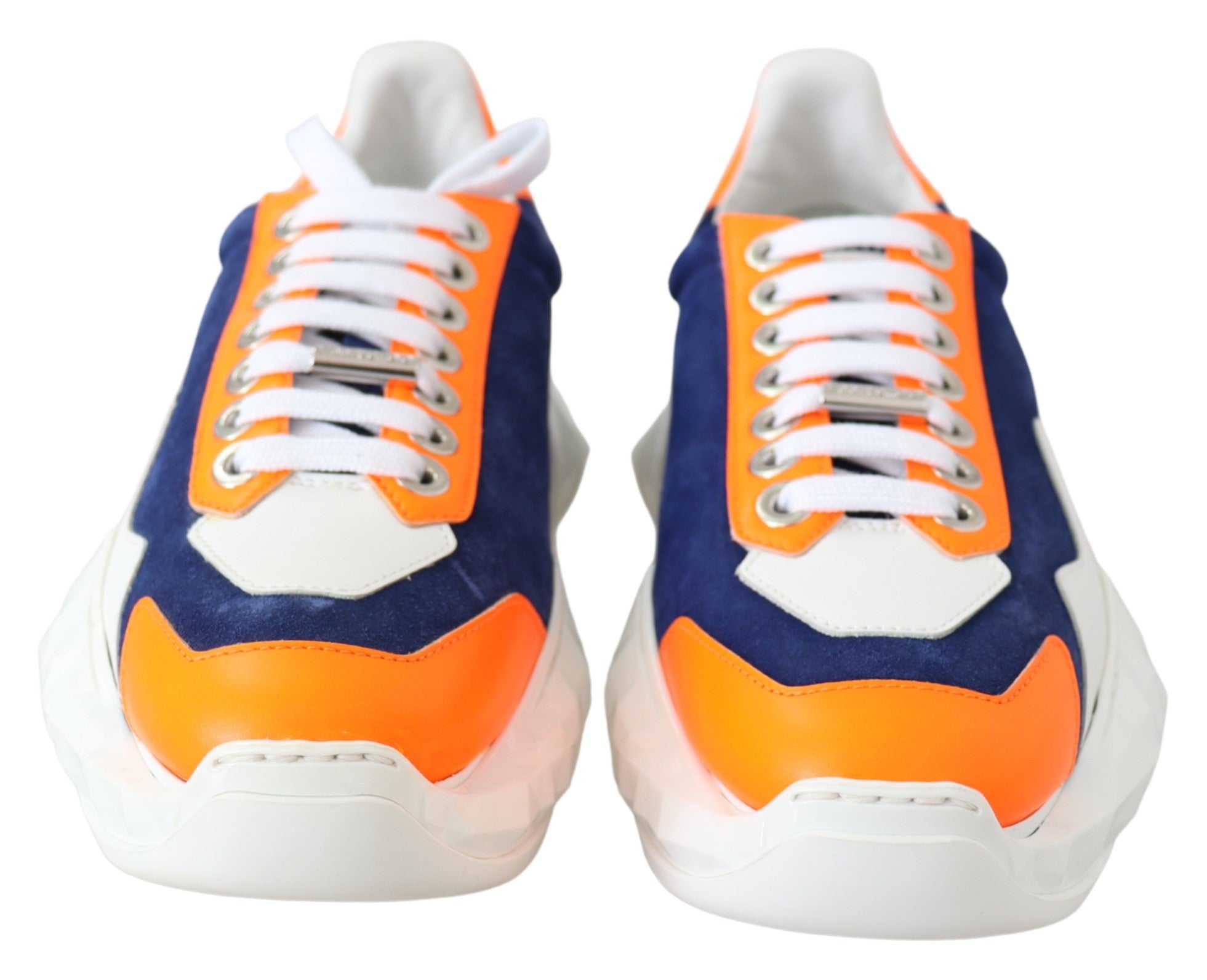 Jimmy Choo  Diamond Sneakers Blue Orange White Mens26