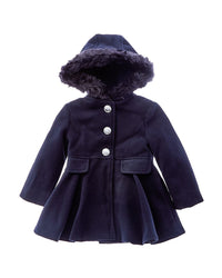 Rothschild Kids Single-Breasted Hooded Coat1