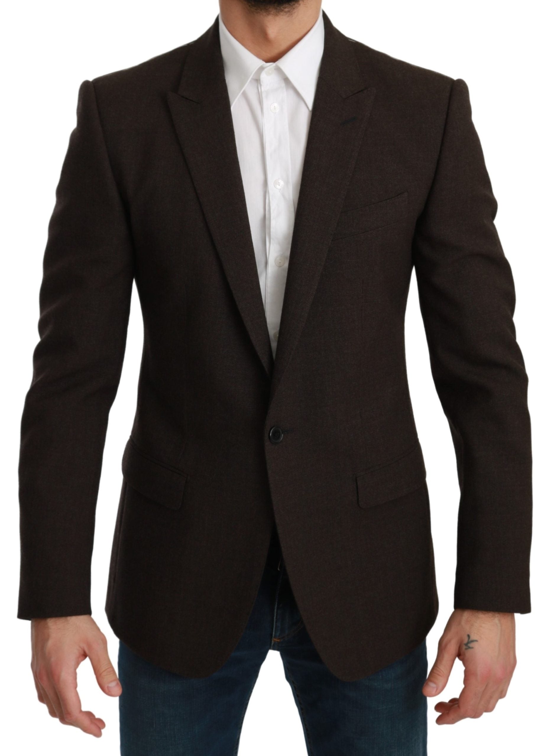 Dolce & Gabbana  Brown Wool Blazer