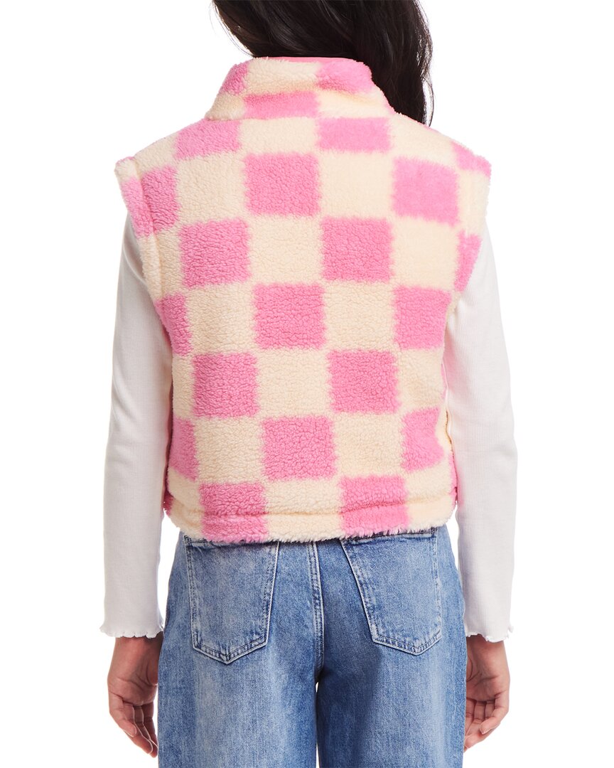 Andy & Evan Cropped Checkered Fleece Vest