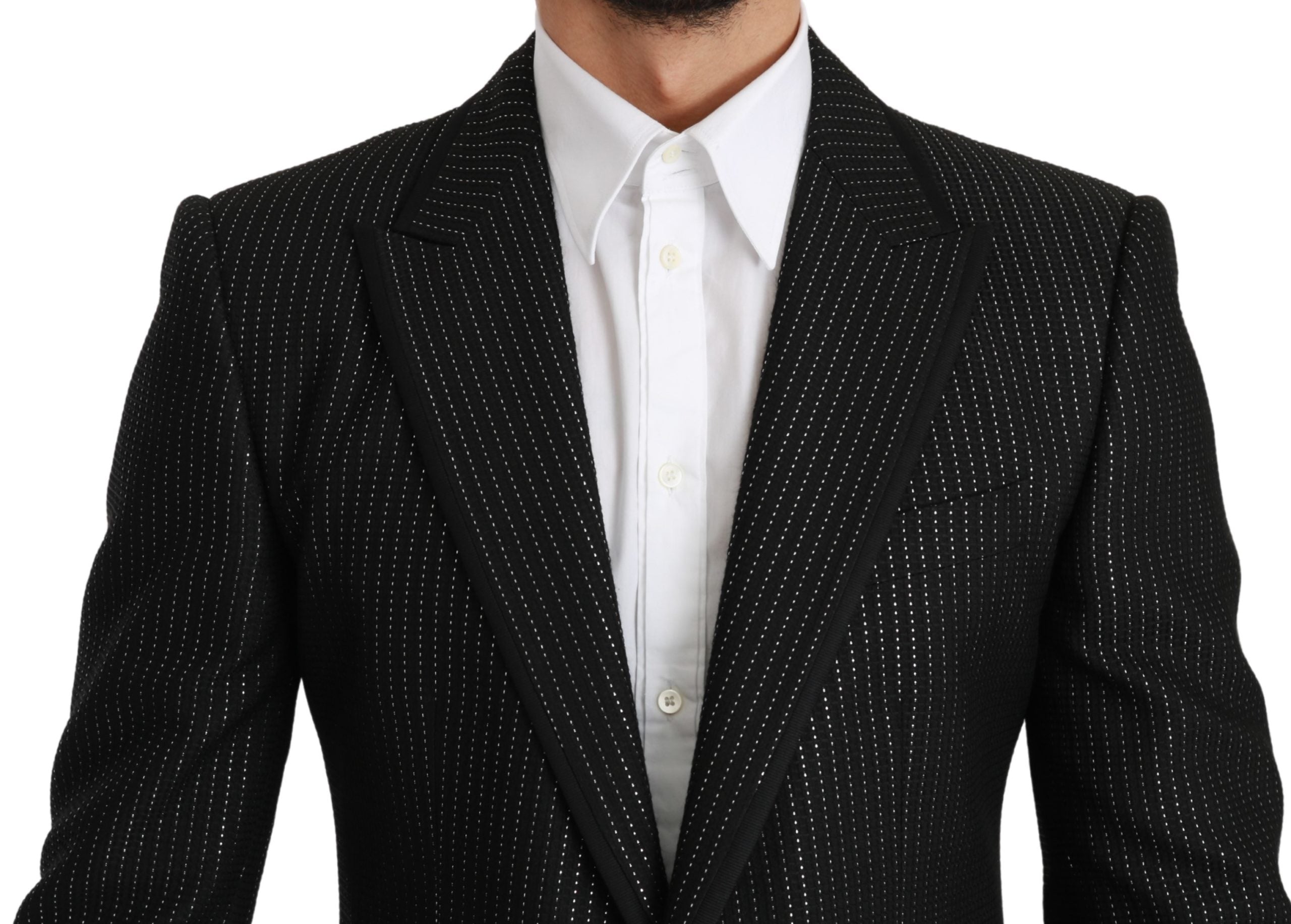 Dolce & Gabbana  Men's Black Pinstripe Blazer