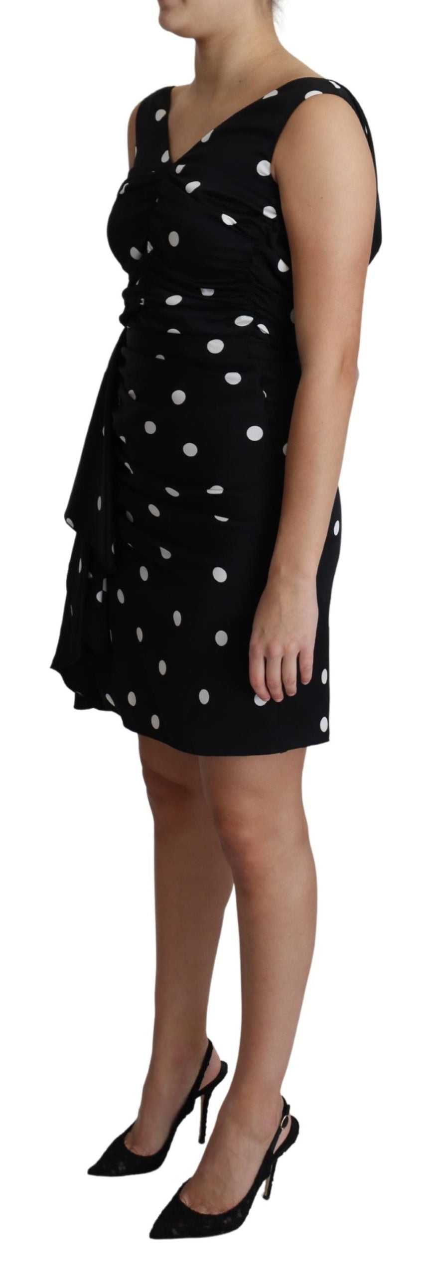 Dolce & Gabbana  Women's Black Polka Dot Mini Dress