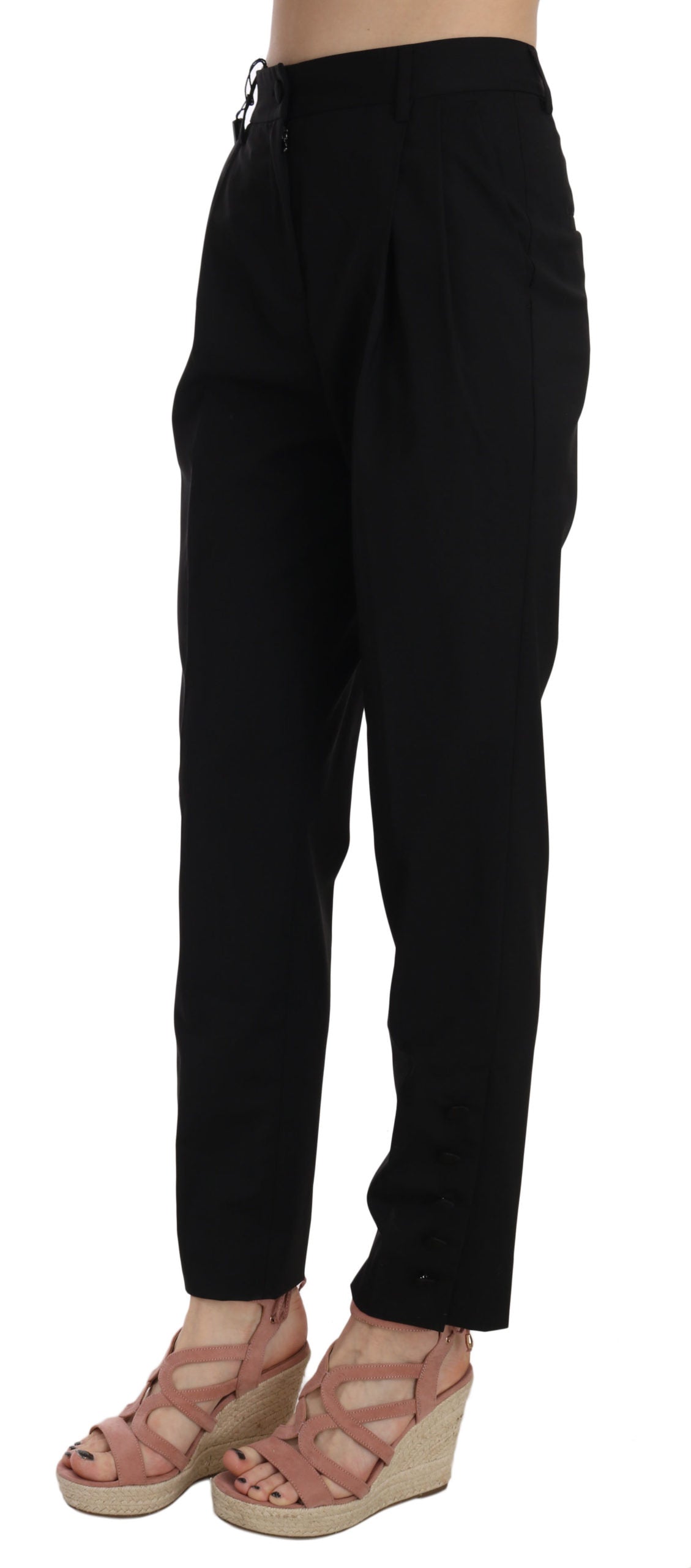 Dolce & Gabbana Button Pleated Tapered Trouser Pants11