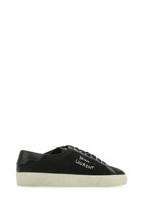 Saint Laurent Sleek Black Canvas & Leather Low-Top Men's Sneakers12