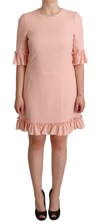 Dolce & Gabbana Ruffled Sleeve Sheath Dress in Women's Pink25