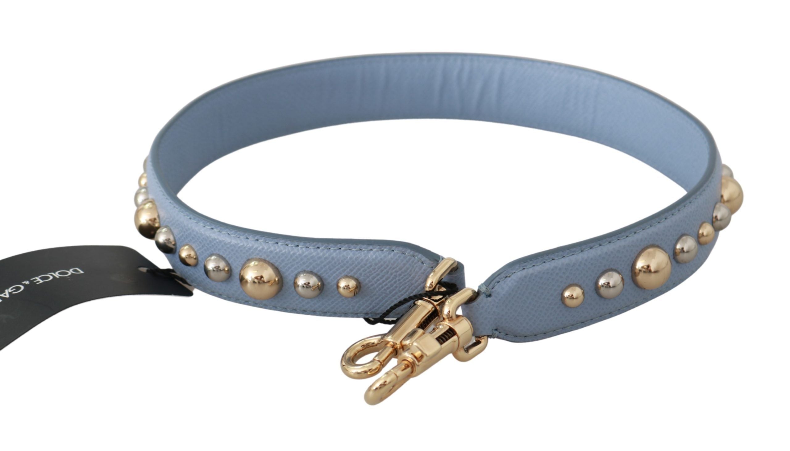 Dolce & Gabbana Elegant Blue Leather Shoulder Women's Strap