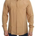 Dolce & Gabbana  Classic Fit Silk Shirt - Beige