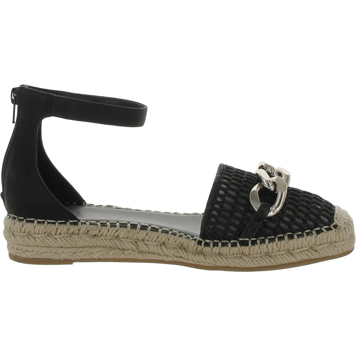 Womens Closed Toe Ankle Strap Espadrille Heels