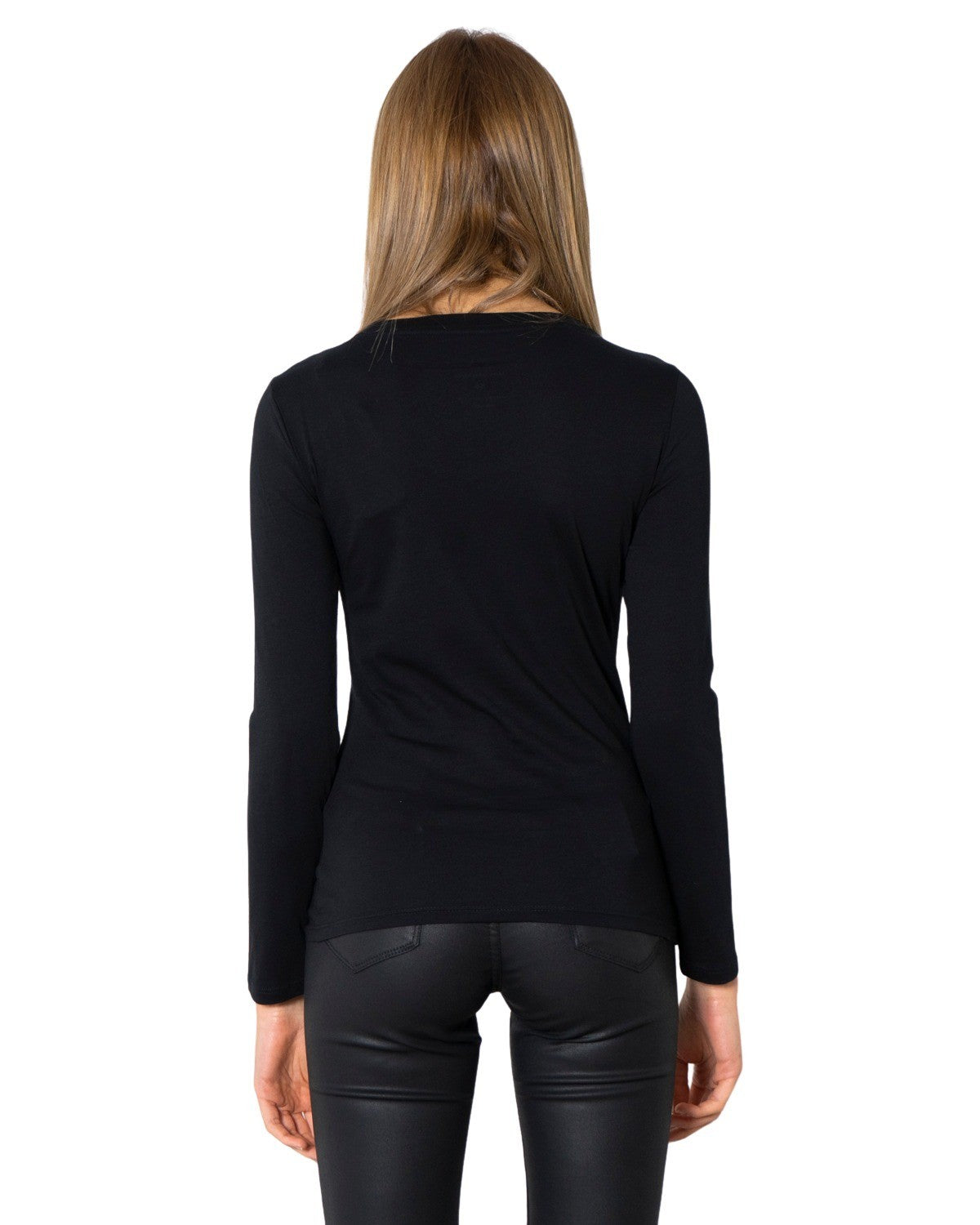 Armani Exchange  Women's Long Sleeve T-Shirt  Black