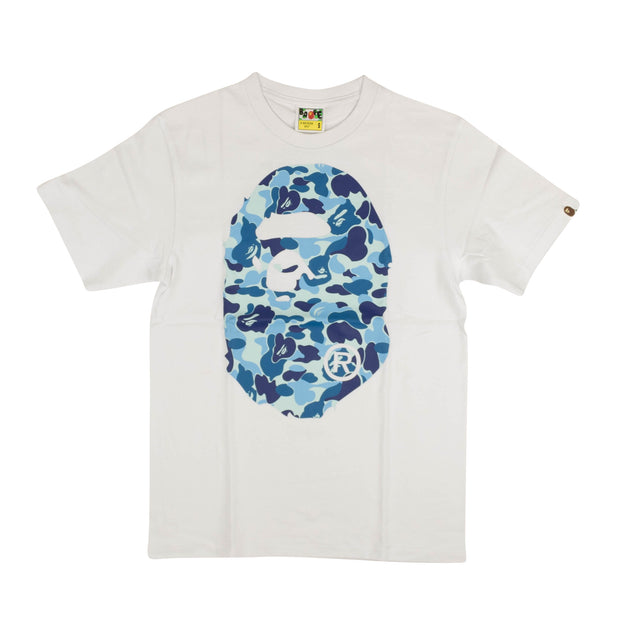 BAPE White Light Blue Camo Logo Short Sleeve T-Shirt – Bluefly