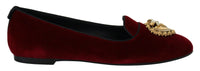 Dolce & Gabbana Velvet Slip-On Loafers1