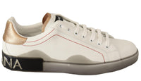 Dolce & Gabbana  Portofino Leather Sneakers White2