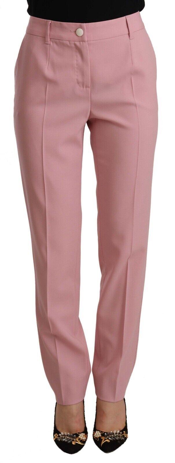 Dolce & Gabbana High Waist Wool Stretch Trouser Pants