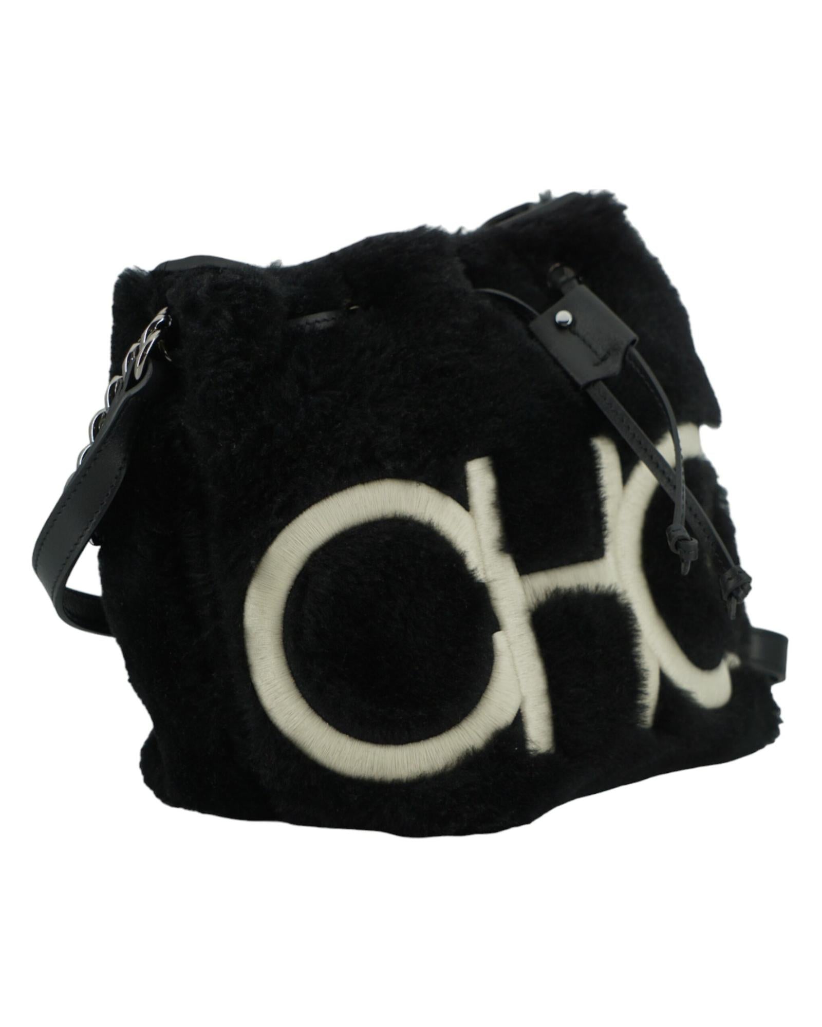 Jimmy Choo  Bonnie Faux Fur Tote Bag - Black