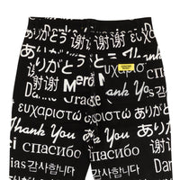 CHINATOWN MARKET Black Thank You Languages Pants8