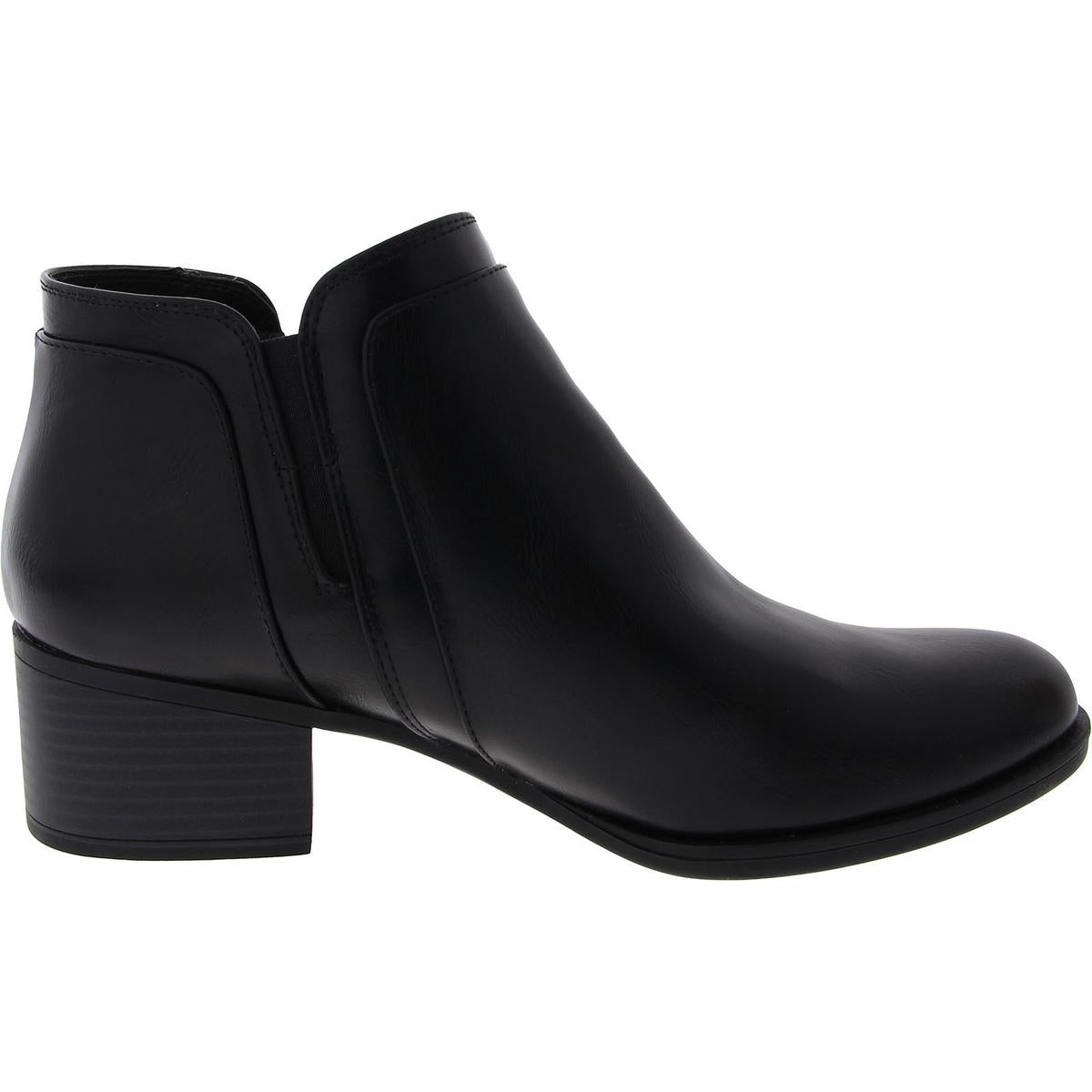 Womens Faux Leather Comfort Booties