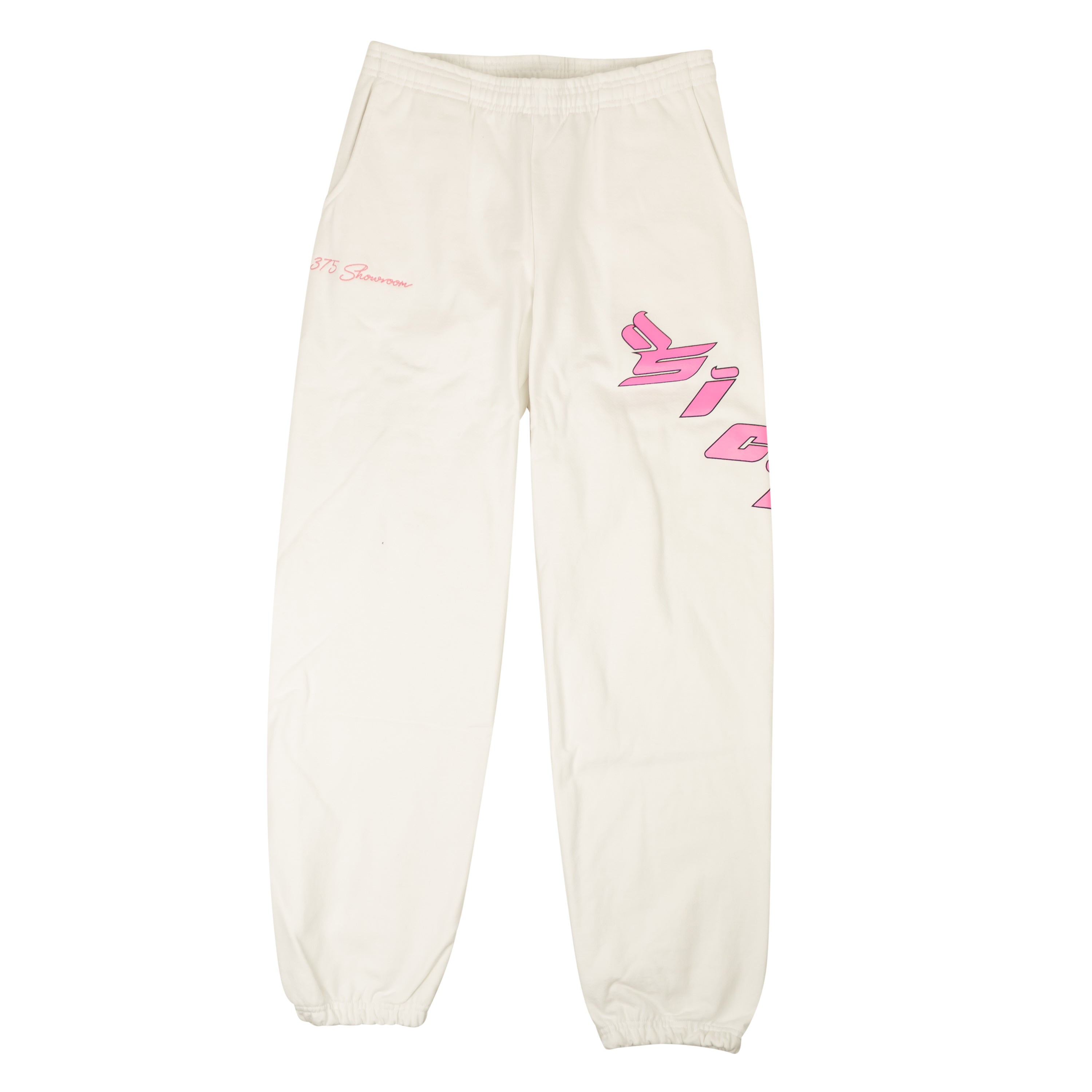 SICKO X 375 White & Pink Logo Sweatpants1