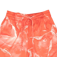 NAHMIAS Red Miracle Tie Dye Logo Silk Shorts2