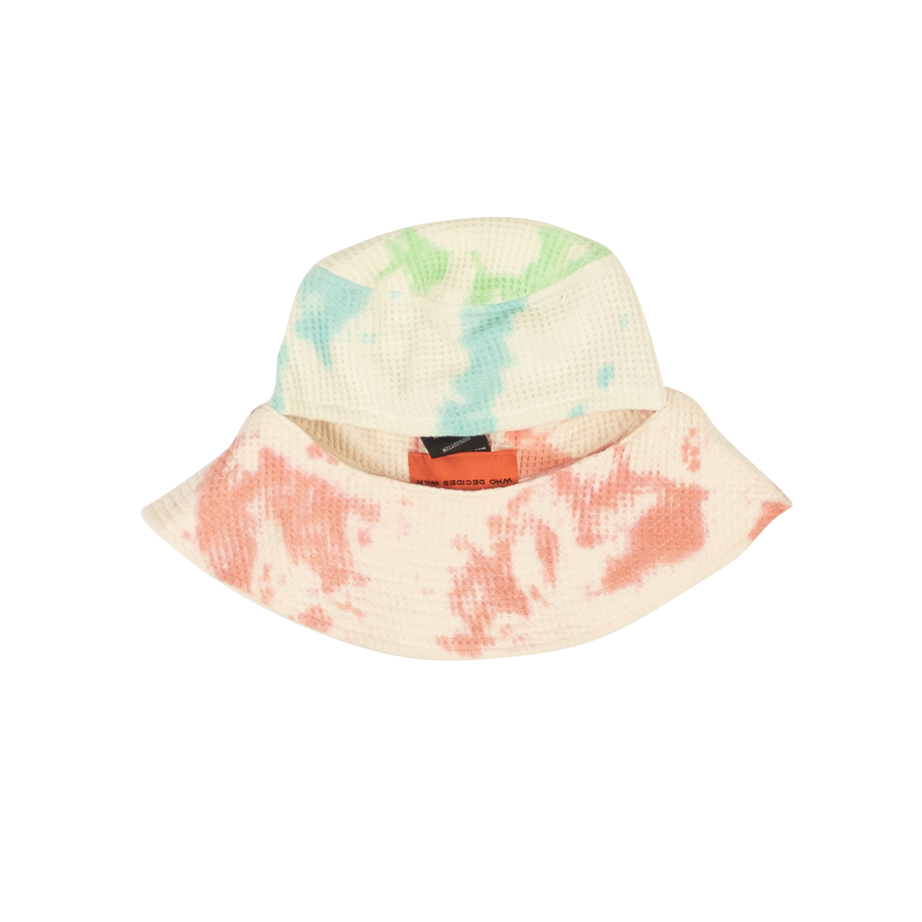 WHO DECIDES WAR Ivory/Multi ROYGBIV Peek Through Bucket Hat1