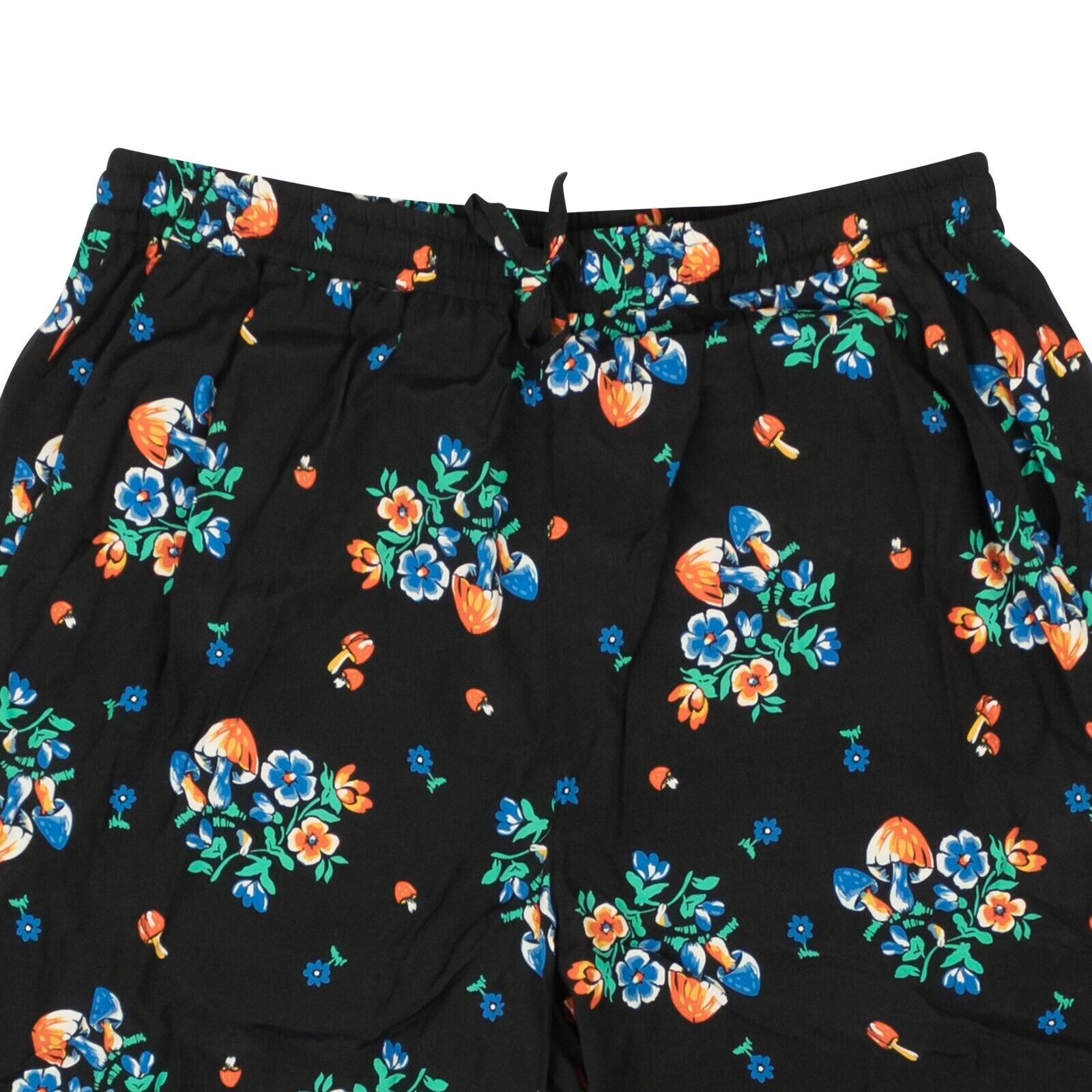 OPENING CEREMONY Black Rayon Multicolored Design Shorts2