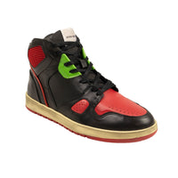 ALES GREY Black & Red Grey Battalion Sneakers1