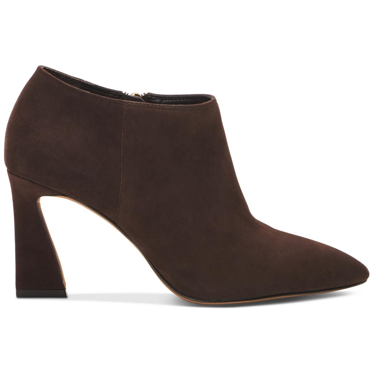 Temindal Womens Suede Pointed Toe Booties