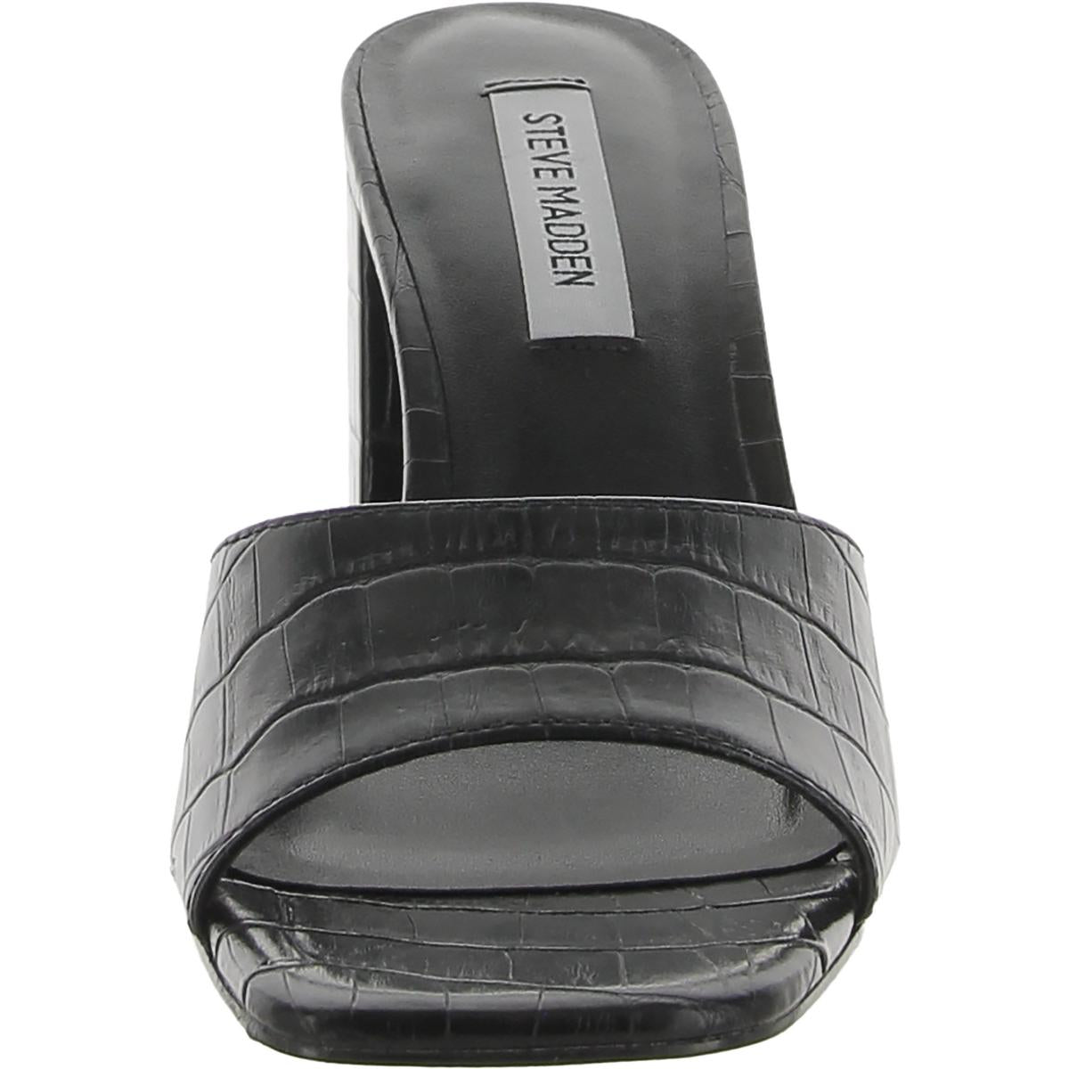 Alaya Womens Leather Slide Sandals