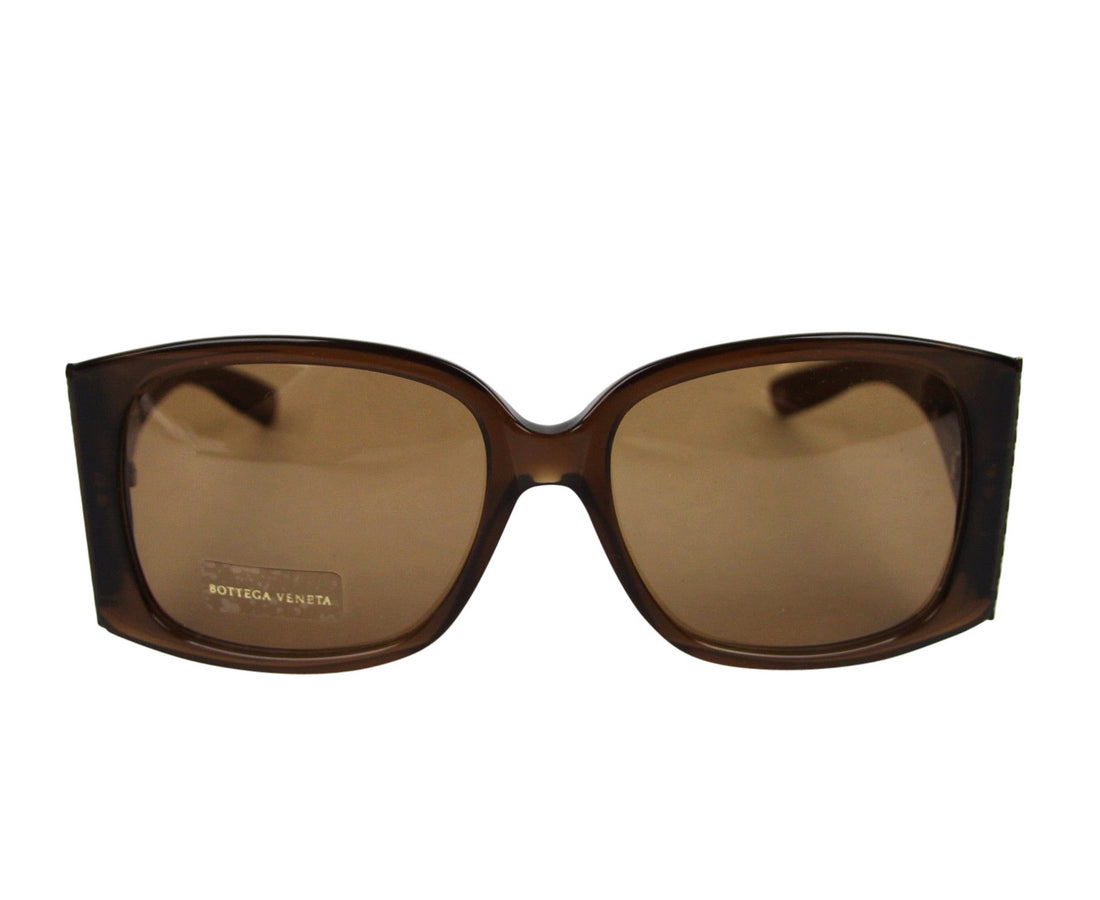 Bottega Veneta Women's Square Brown Acetate Medium Sunglasses With Box