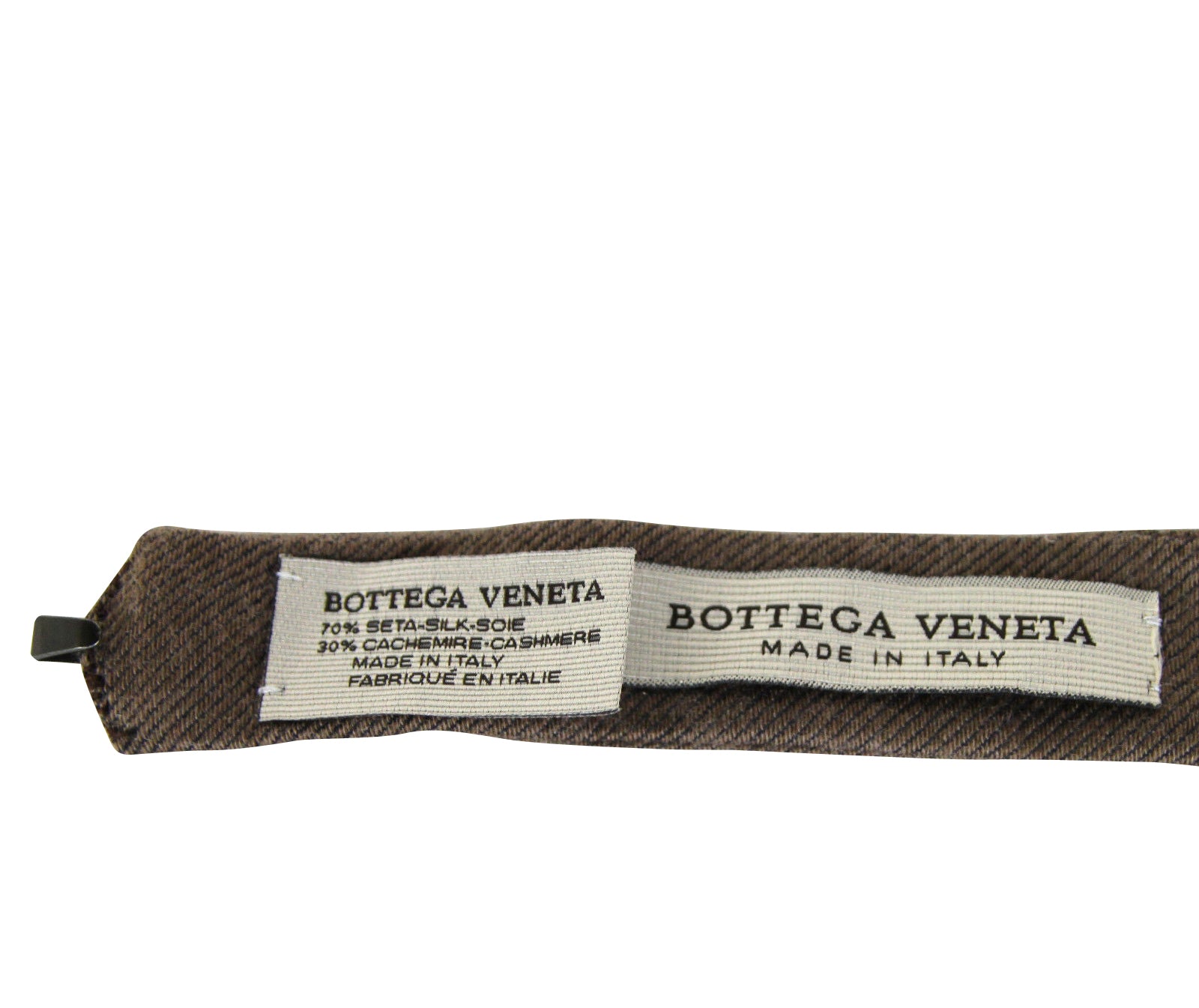 Bottega Veneta Men's Light Brown Silk Cashmere Bow Tie