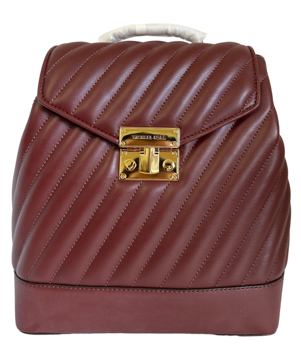 Michael Kors Women's Red Leather Backpack