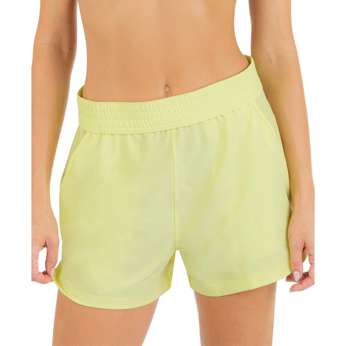 Juniors Womens Smocked Shorts Swim Bottom Separates