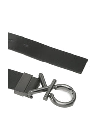 Calvin Klein Black Leather Belt with Buckle2