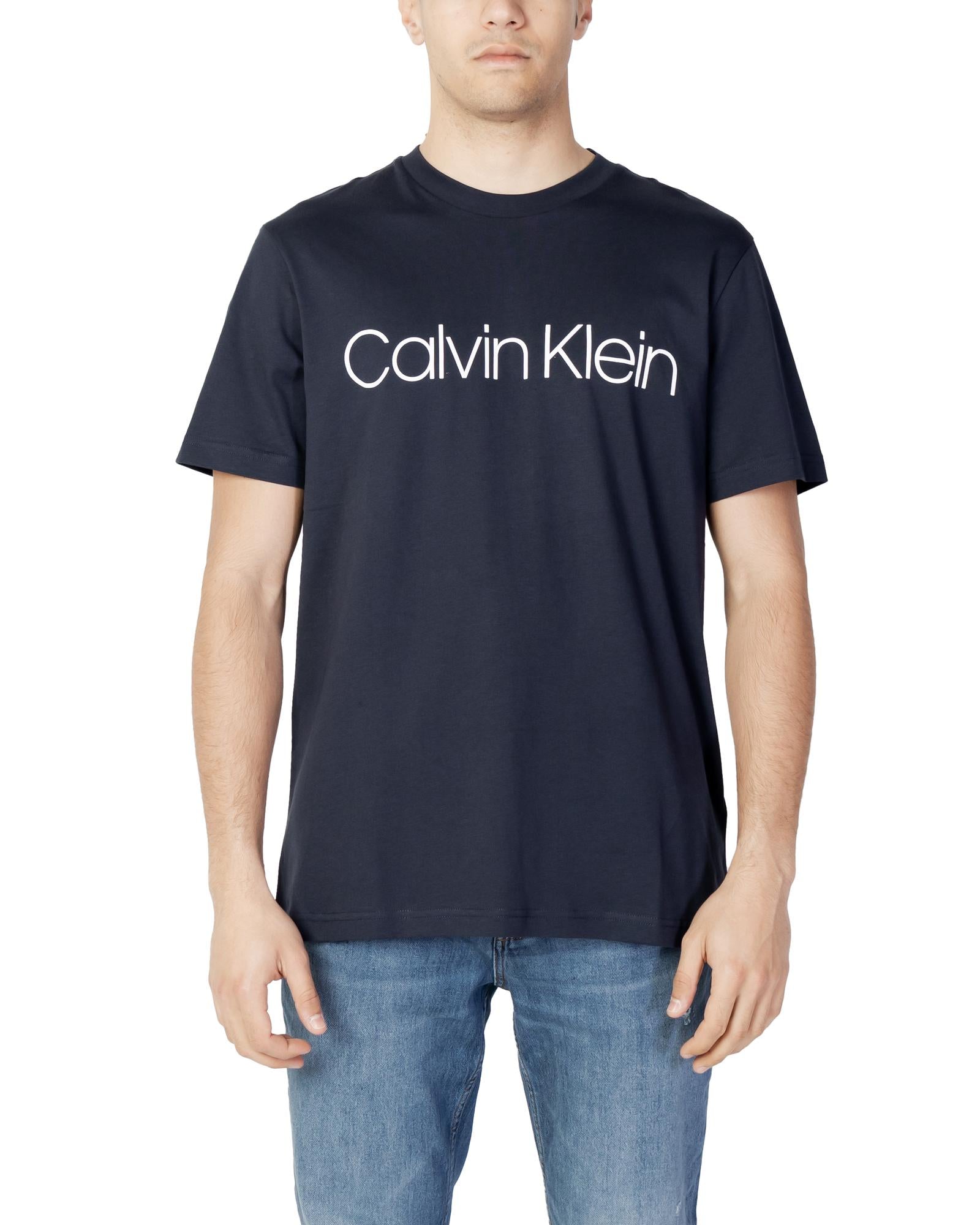 Calvin Klein Plain Short Sleeve Round Neck T-Shirt1