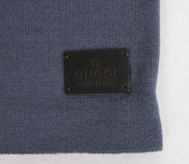 Gucci Unisex Burgundy Blue Wool Beanie Medium Knit Men's Cap