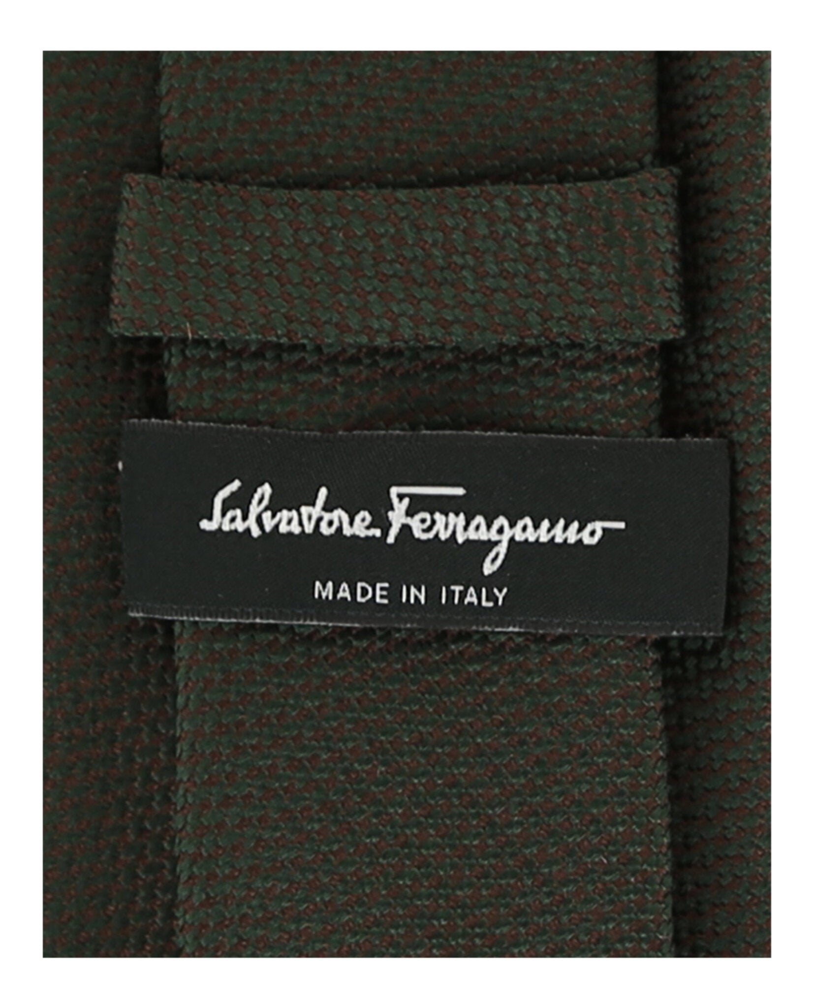 Ferragamo Mens Printed Silk Tie