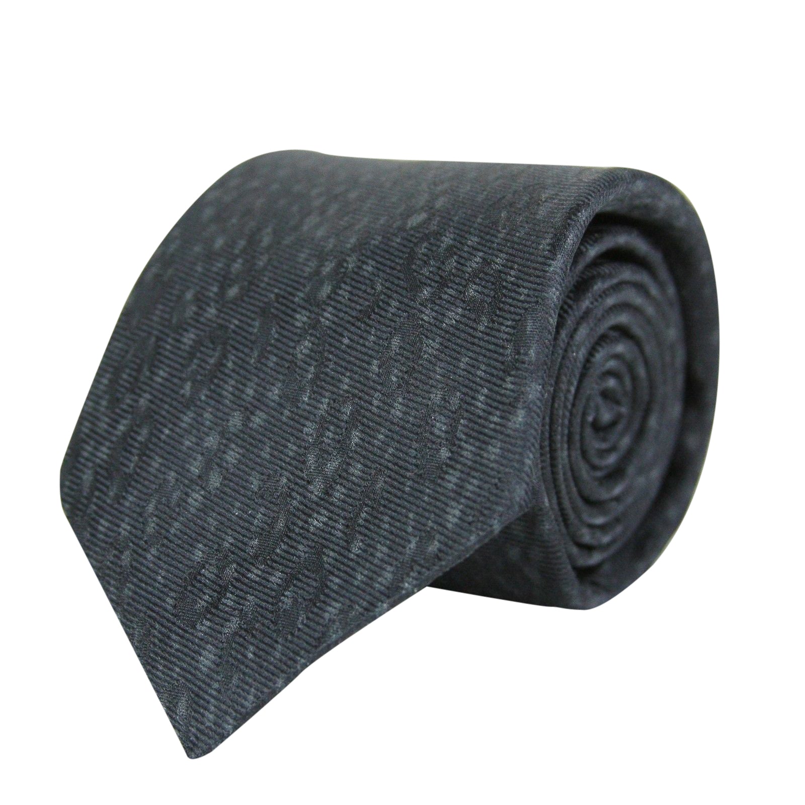 Bottega Veneta Men's Dot Print Black / Gray Cotton Silk Leopard Tie