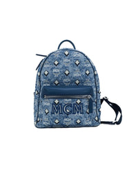 MCM  Patricia Backpack Blue1